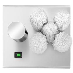 Polisseuse à verres professionnelle - 1,5kW - avec soufflerie d’air chaud & 5 rouleaux rotatifs