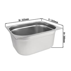 Conteneur GN 1/2 en inox - Hauteur : 200 mm         