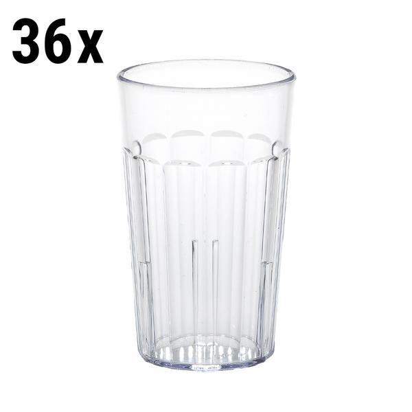 (36 Stück) CAMBRO | NEWPORT - Trinkbecher - 300ml - BPA-Frei - Transparent