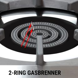 Grande marmite et réchaud de sol - 27 kW - 2 brûleurs