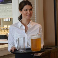 CAMBRO | CAMTREAD® - صينية من الألياف الزجاجية - دائرية - بقطر 280 مم - عالية الجودة - أسود (قطعة x12)