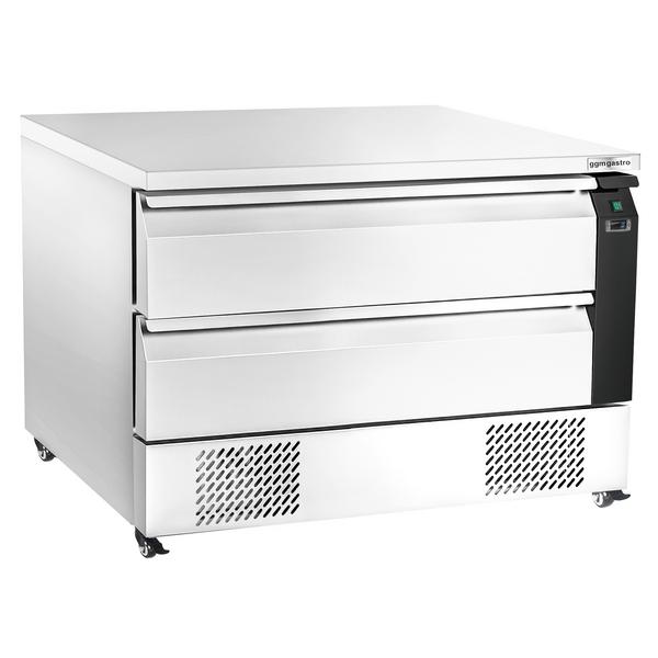 Horeca koelonderbouw - +2°C tot +8°C - 1230mm - 2 lades - 6x GN 1/1