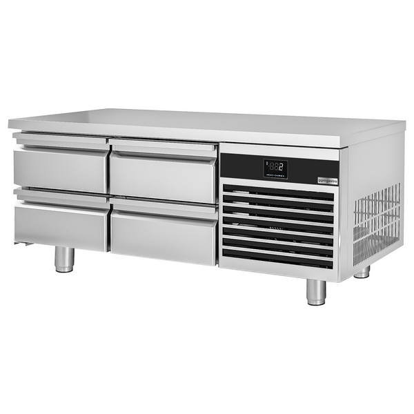 Gekoelde onderkast Premium - 1400mm - 135 liter - 4 laden