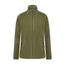 KARLOWSKY | Dames Werkkleding Fleece Jas Warm-Up - Mosgroen - maat: XS