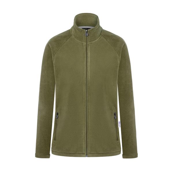 KARLOWSKY | Dames Werkkleding Fleece Jas Warm-Up - Mosgroen - maat: XXL