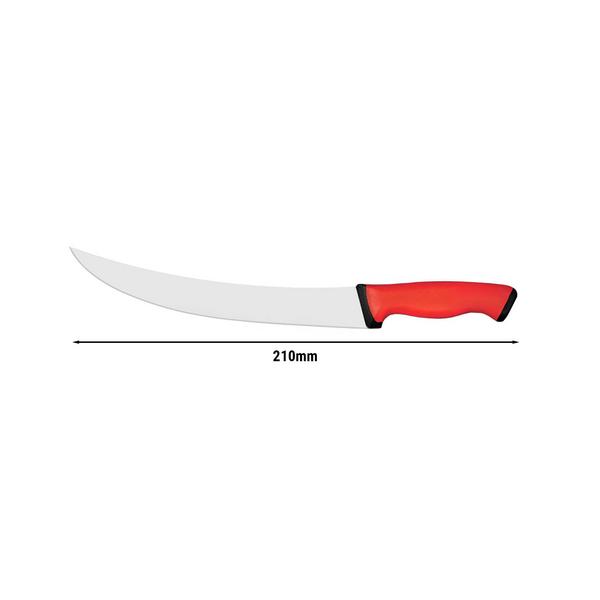 Vleesmes - Lemmet: 210mm - gebogen - RVS