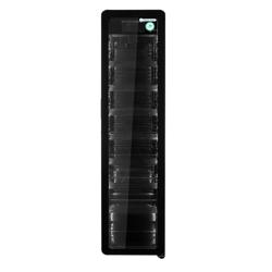 GASTRO-COOL | Frigorífico expositor de bebidas - 418mm - 220L - estreito - 1 porta de vidro - Preto