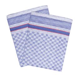 (10 stuks) Theedoek - 45 x 90 cm - Blauw