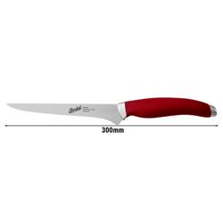 BERKEL | Teknica Professional Boning Knife – Red Resin Handle – 160 mm Blade – 3 mm Steel