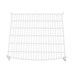Grelha de suporte plastificada - Branco - 430x390mm - Espessura: 10mm - incl. Suportes - para vitrines panorâmicas PVNR235N