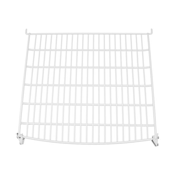 Grelha de suporte plastificada - Branco - 430x390mm - Espessura: 10mm - incl. Suportes - para vitrines panorâmicas PVNR235N