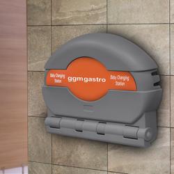 Wall-mounted changing table - 860x500mm - Gray