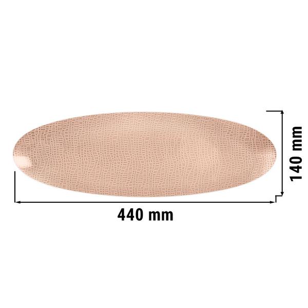 (2 stuks) SELTMANN WEIDEN | Coup bord - 440x140mm - Oud roze