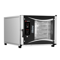 (2 Stück) Bäckerei-Elektro-Kombidämpfer - Digital - 5x EN 600x400 - inkl. Untergestell mit Blechhalter & Waschsystem