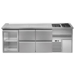 Biertoog Premium PLUS - 2500x700mm - 1 glazen deur & 4 laden