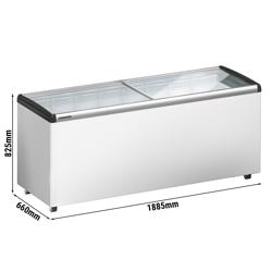 LIEBHERR | Ladă de congelare - 457 litri - cu capac glisant din sticlă - Alb