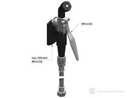 Pistolet de lavage 2000 - avec support mural & raccord1/2"