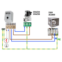 GM 3/8-VML- شیر مغناطیسی گاز