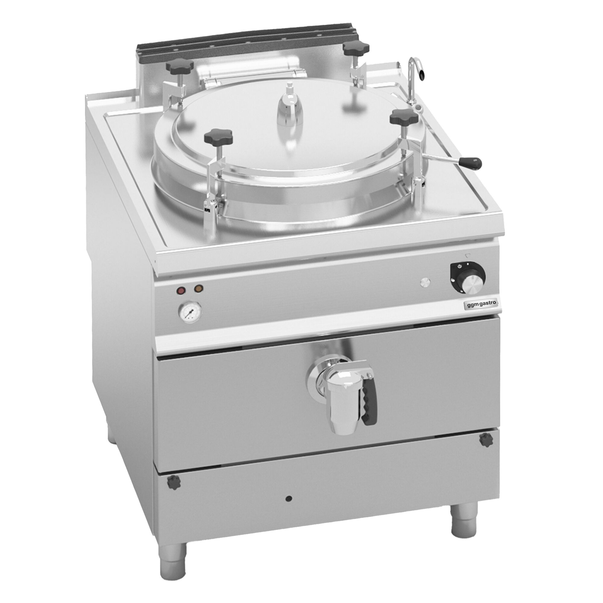 Marmite sous pression à gaz - 100L - 20,9kW - Chauffage indirect - avec arrivée d’eau
