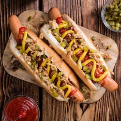 Würstchengrill / Hot Dog Grill - mit 11 Rollen & Glasaufsatz