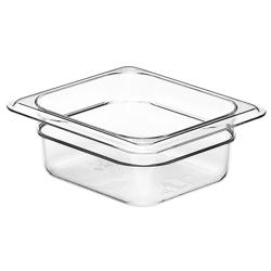 (6 pieces) CAMBRO | CAMWEAR® Polycarbonate Gastronorm Container - 1/6 - Clear - 65 mm