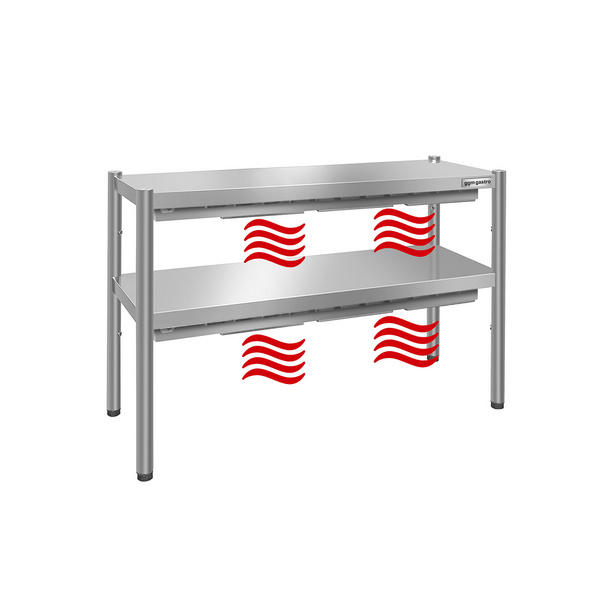 Punte termică PREMIUM - 1200x370mm - cu 2 rafturi - înălțime: 725mm