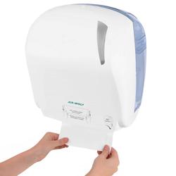 AIR-WOLF | Distribuitor de role de prosoape Autocut - plastic ABS - alb