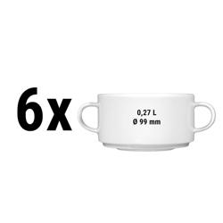 (6 pezzi) SELTMANN WEIDEN | Tazza da zuppa - 0,27 litri - Bianco/Semplice