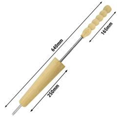 (16 pz) Rulli di cottura - Forma: cilindrica - per Macchina per Baumstriezel BSMNP16 - 60x250mm