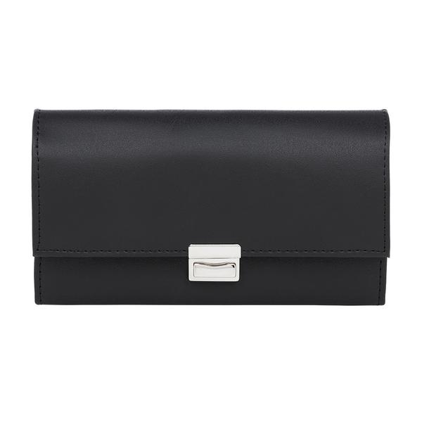 KARLOWSKY | Waiter Wallet – Synthetic - Black - 18.2 × 10 cm - 5 Note Pockets - Coin Pocket - 3‑Stage Metal Closure - Printable