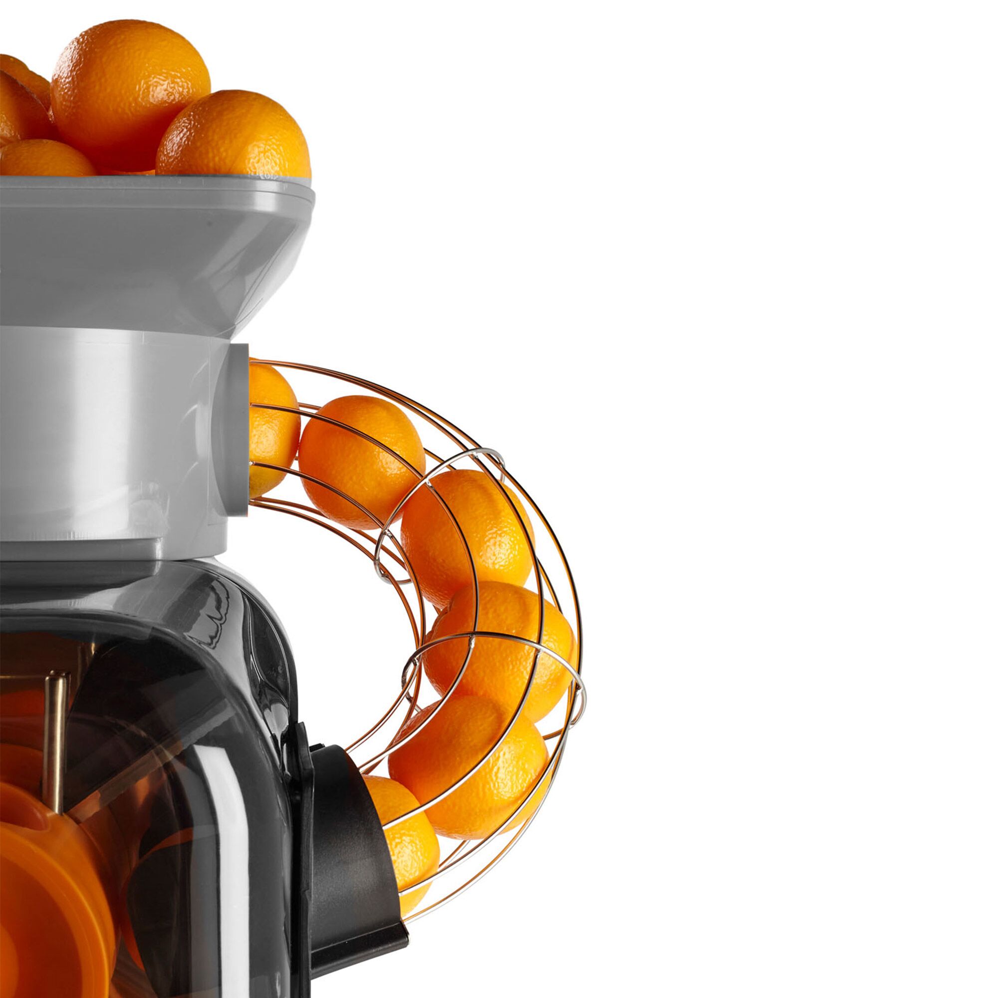 Espremedor elétrico de laranja - prata - alimentação automática