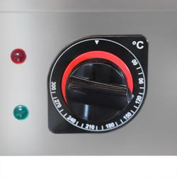 Eléctrico Asador de patatas - manual - 4,5kW - 230V - 530x1210x740mm - acero inoxidable - con 3 cajones