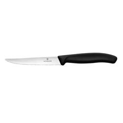 VICTORINOX | Swiss Classic Serrated Steak Knife – 11 cm Blade - Black Handle