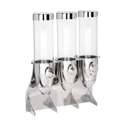 Distributeur de céréales - triple - Ø 115 mm - Chrome - distribution rotative