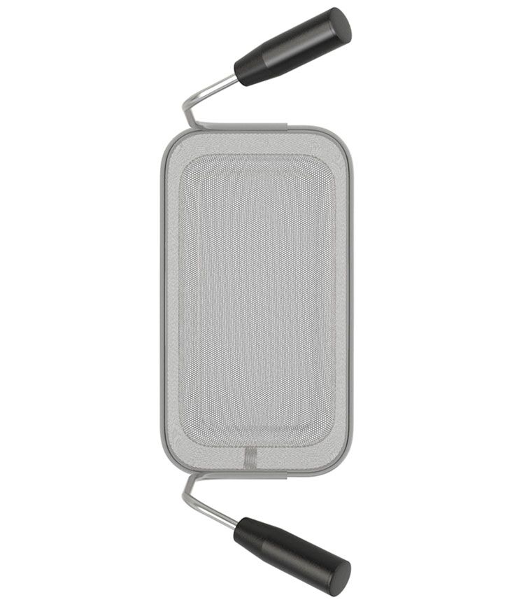 1/3 Panier à pâtes - 290x160x200mm - Inox - pour Cuiseur à pâtes GNB499E, GNB899E, ENB499P - 2 poignées