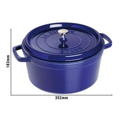 STAUB | LA COCOTTE - Kookpot - Ø 280mm - Gietijzer - Donkerblauw