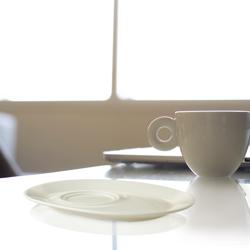 (6 pcs) LUX - Milk & sugar tray - 235x180mm - Ivory