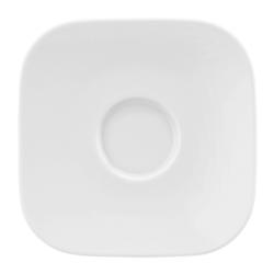 (6 pieces) SELTMANN WEIDEN | Square Espresso Saucer – White – 130 x 130 mm – High-Gloss Porcelain