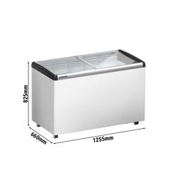 LIEBHERR | Frysbox – 280 liter – med glasskjutlock – Vit