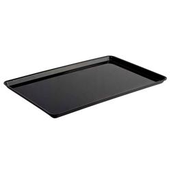 Téglalap alakú bemutató tálca GN 1/2 - Fekete - BPA-mentes - 265 x 325 x 17 mm