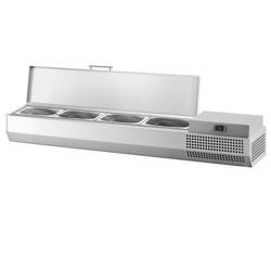 Opzetkoelvitrine PREMIUM PLUS - 1328x413mm - 4x GN 1/3