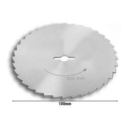 Lâmina serrilhada para cortador elétrico Kebab - Aço inoxidável - Ø100mm - serrilhada - compatível com KS100E & KS100C | Faca elétrica para kebab - lâmina serrilhada | Cortador de kebab elétrico - lâmina serrilhada