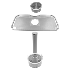 Mașină de spălat vase SHISHA - 4,9 kW - cu scurgere, pompă de detergent și detartraj (perete dublu)
