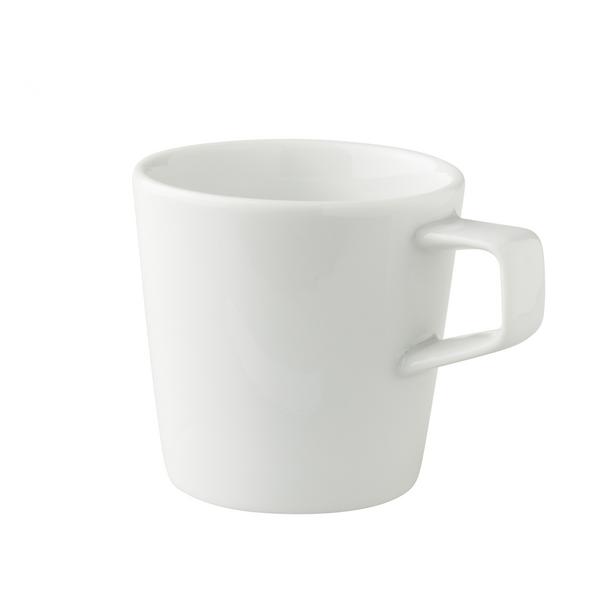(6 szt.) WHITE DELIGHT - Filiżanka do kawy - 250ml - Biały - Porcelana