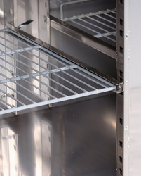 Koelwerkbank ECO - 1360x700mm - met 1 deur & 2 laden & met achterwand