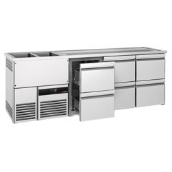 Barkoelkast PREMIUM - 2500x700mm - 6 laden