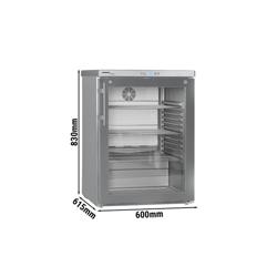 LIEBHERR | Unterbau-Kühlschrank Edelstahl PREMIUM - 148 Liter - mit 1 Glastür