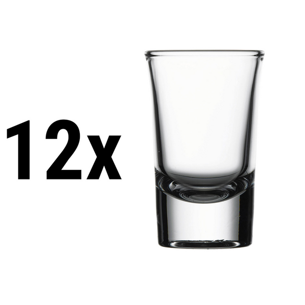 (12 piezas) MUNICH - vaso de chupito - 40 cc - calibrado a 20 cc