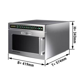 Kuchenka mikrofalowa automatyczna - 17 litrów - 1,8 kW - Cyfrowa	