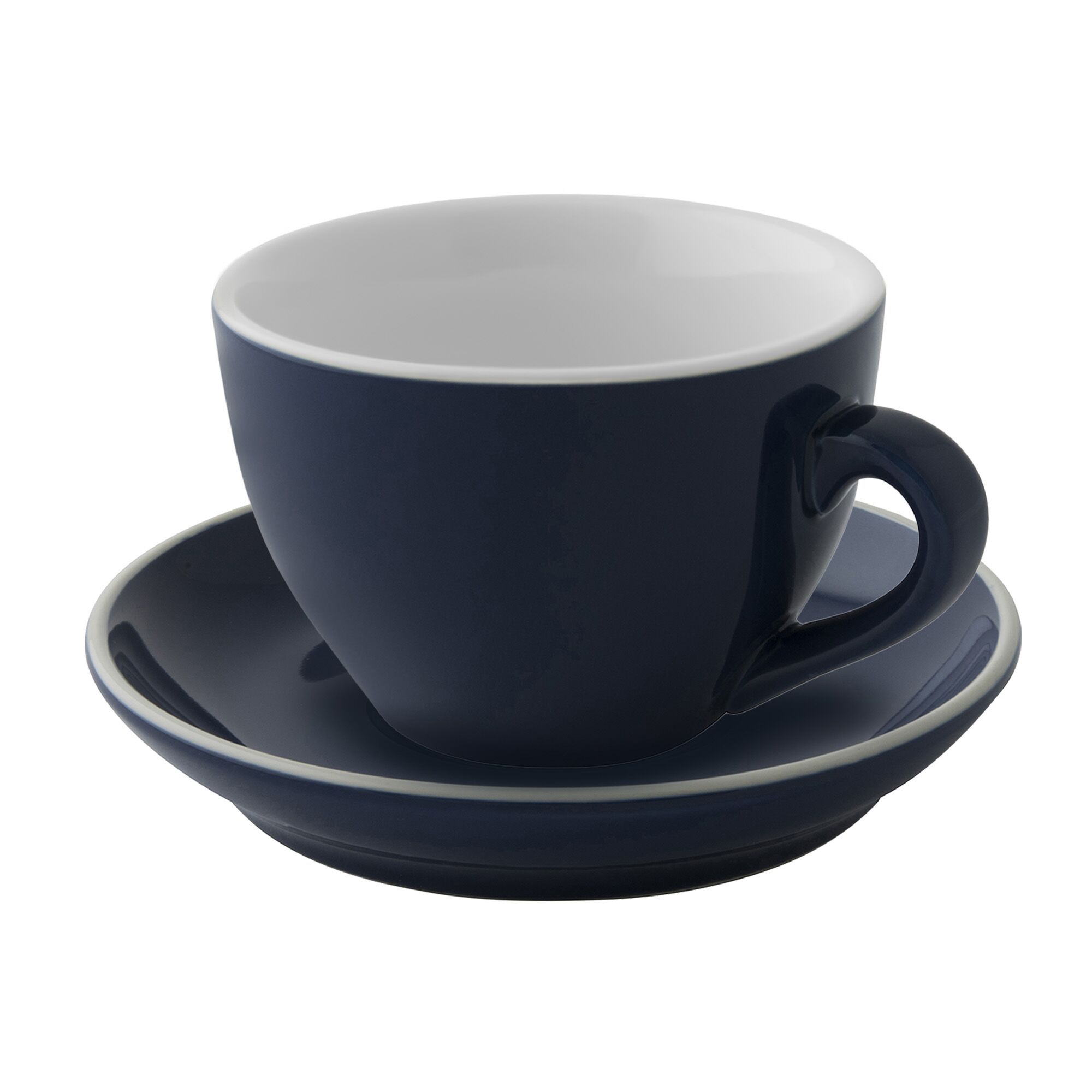 (6 pièces) COLORS – Sous-tasse à cappuccino – Ø 140 mm – Bleu